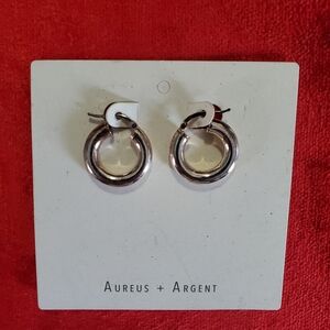 NWT Ravena Mini Hoop Earrings by Aureus + Argent